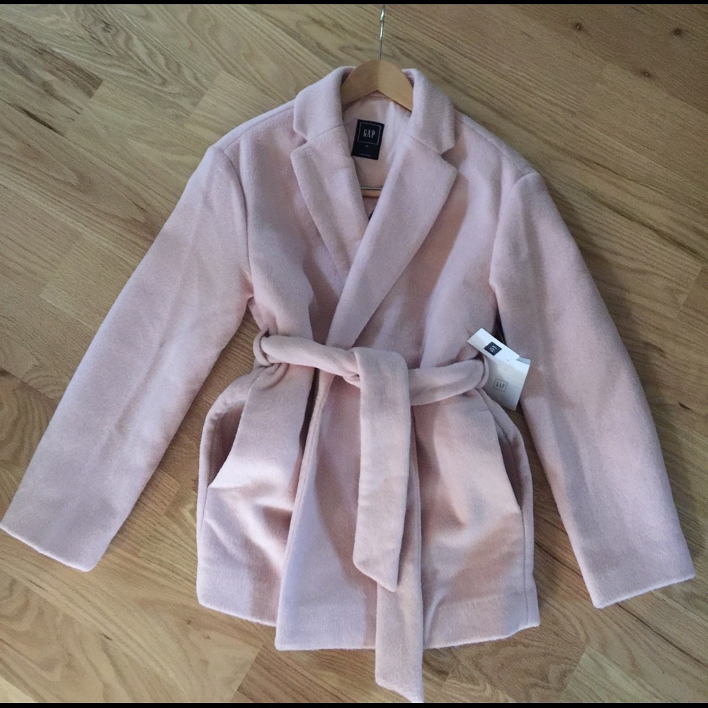 GAP pea coat with two pockets and extra buttons pink